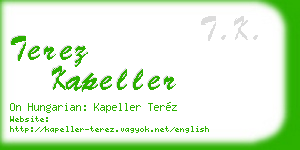 terez kapeller business card